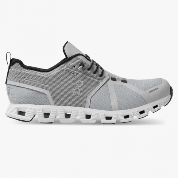 On Cloud Cloud 5 Waterproof para hombre - Glaciar | Zapatillas blancas | Italia