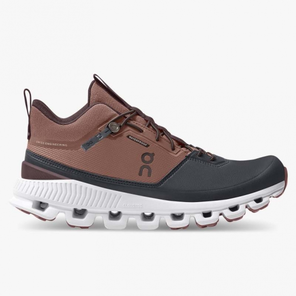 On Cloud Cloud Hi Waterproof para mujer - Cacao | Zapatillas Pebble | Nueva oferta