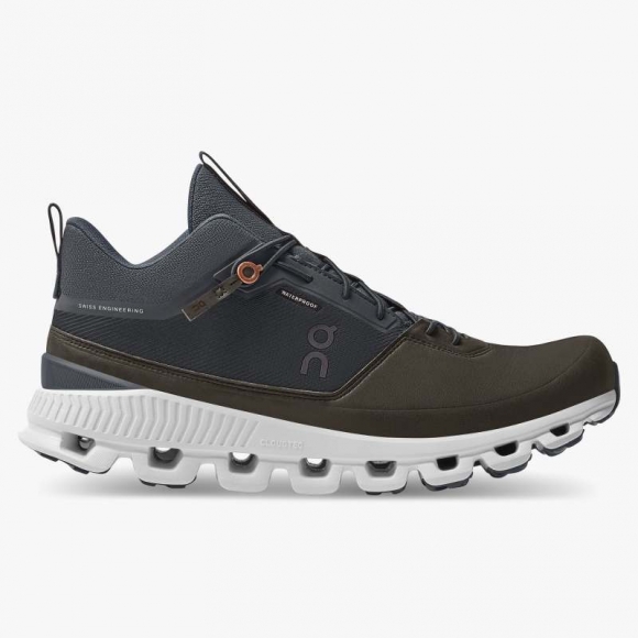 On Cloud Cloud Hi Waterproof para hombre - Tinta | Zapatillas Marrón | Outlet Italia