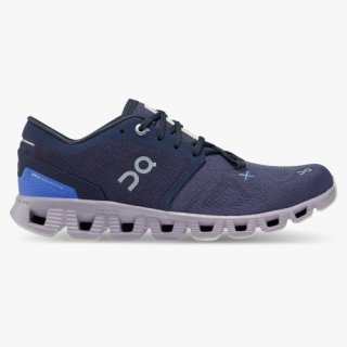 On Cloud Cloud X 3 para mujer - Medianoche | Zapatillas Heron | Oferta especial